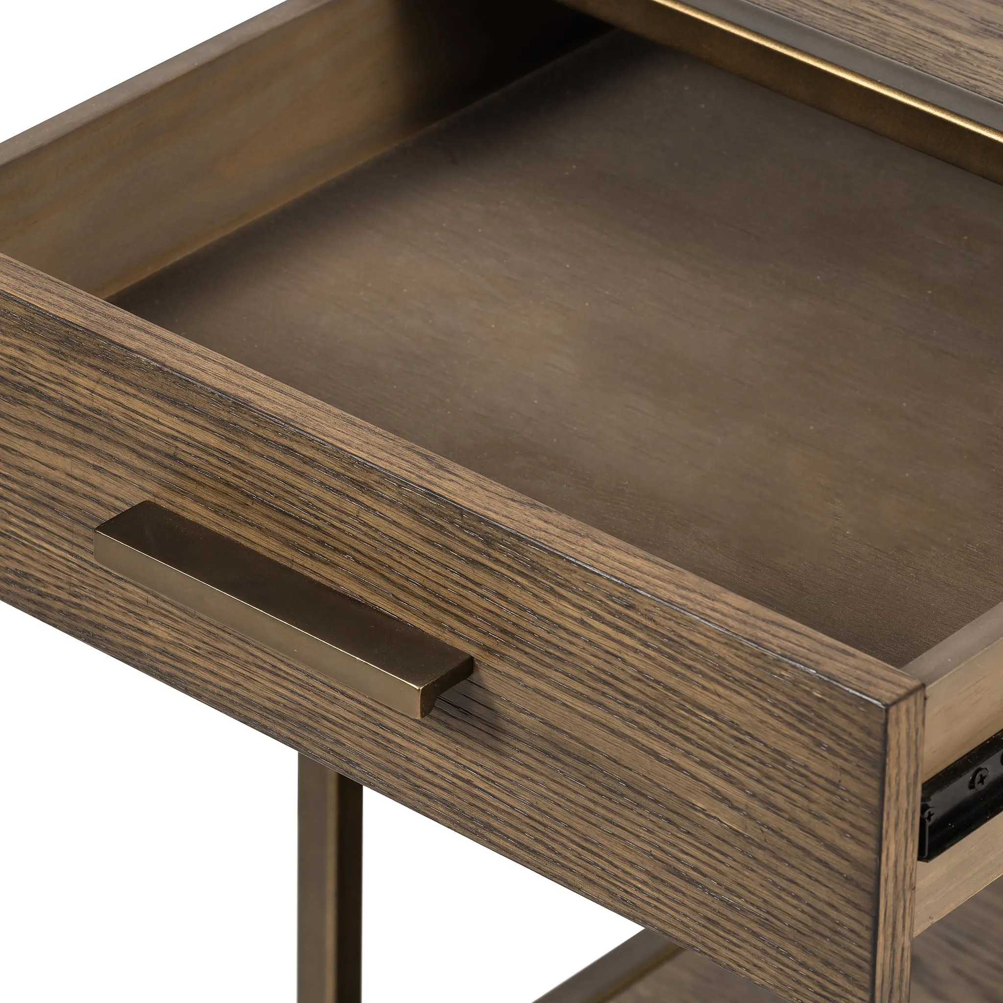 Four Hands Mason Nightstand in Dark Hazel