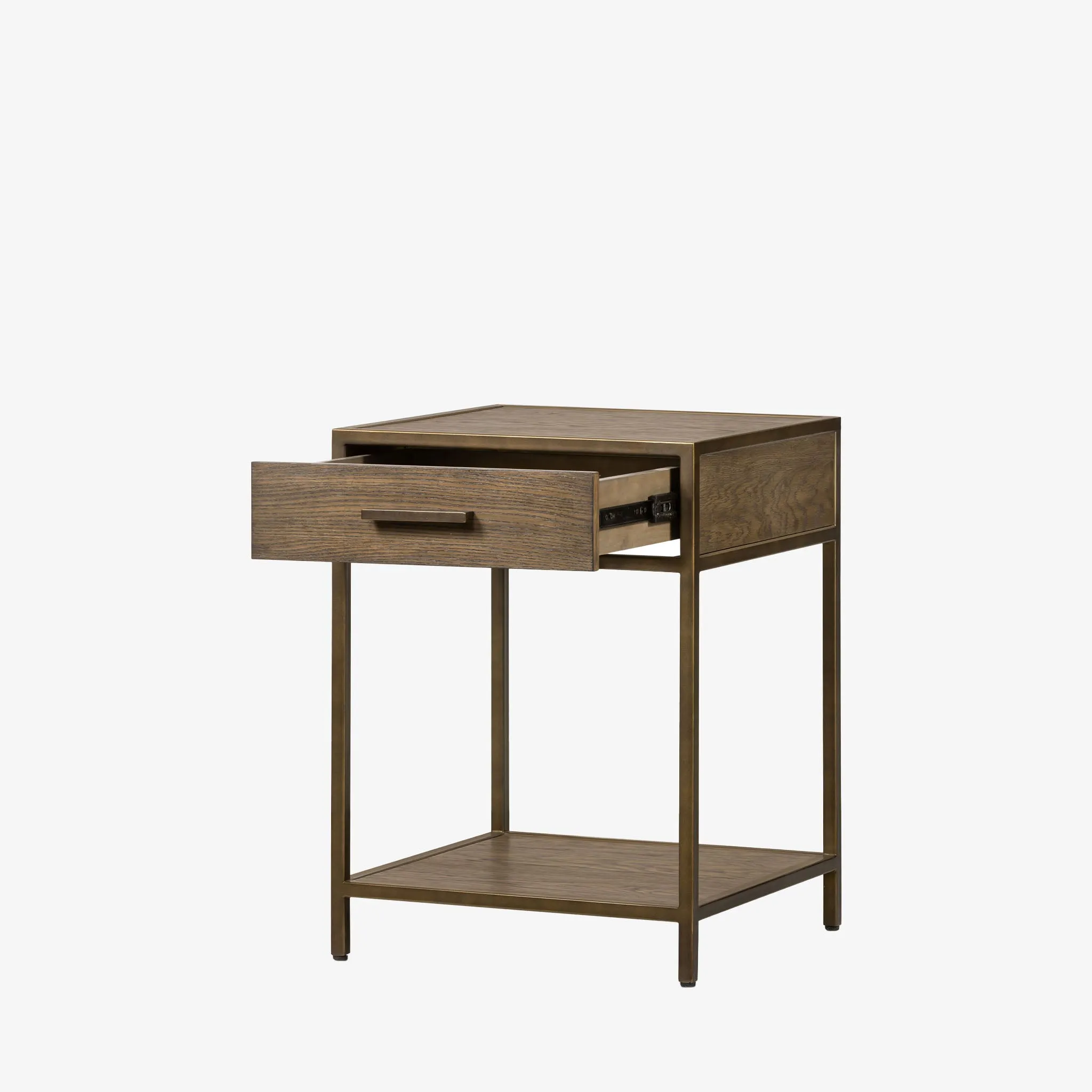 Four Hands Mason Nightstand in Dark Hazel