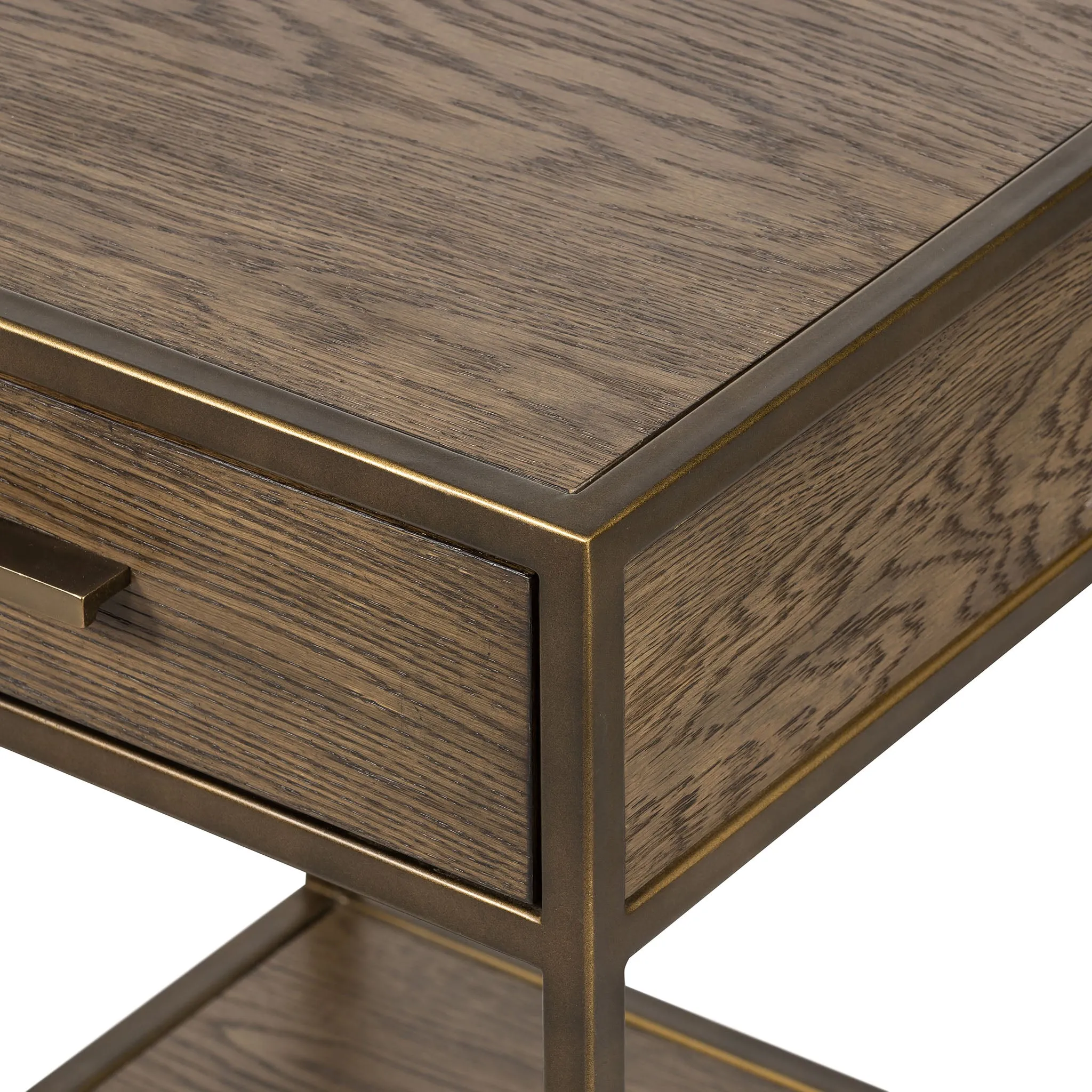 Four Hands Mason Nightstand in Dark Hazel