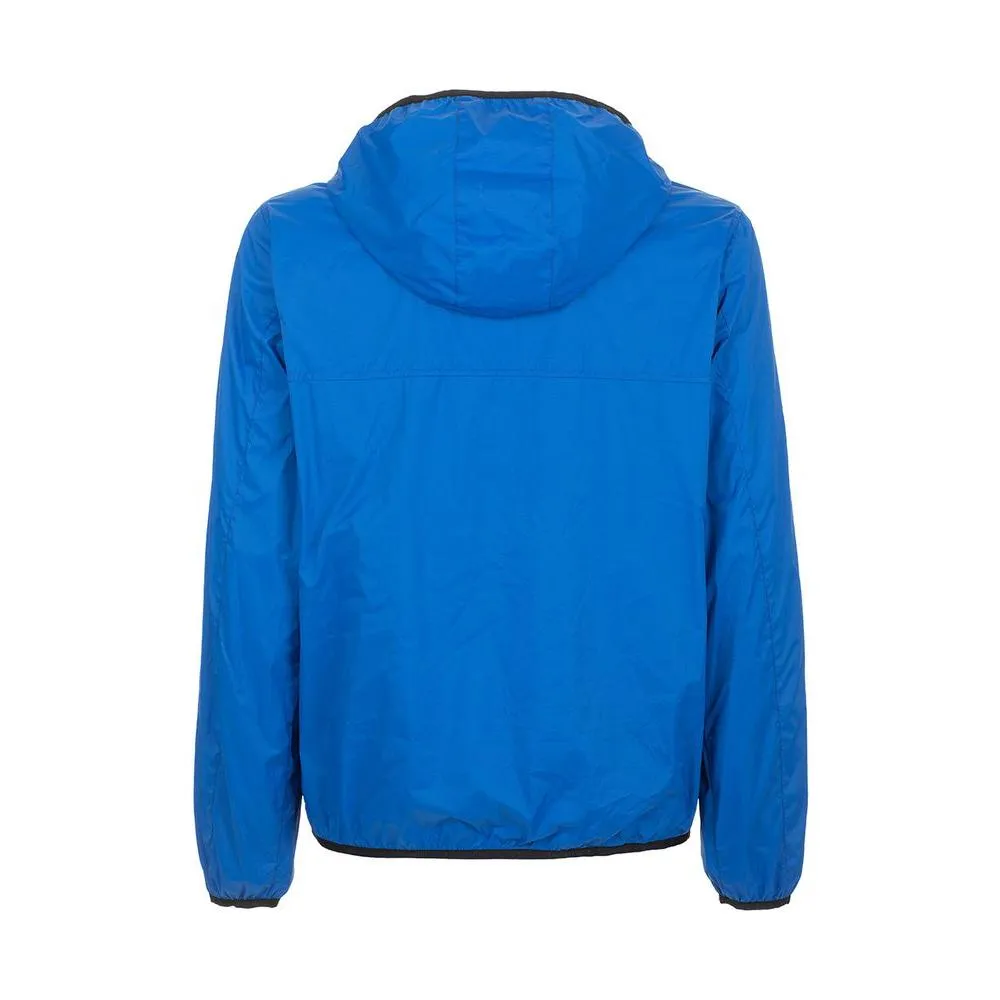 Fred Mello Sleek Light Blue Technical Jacket