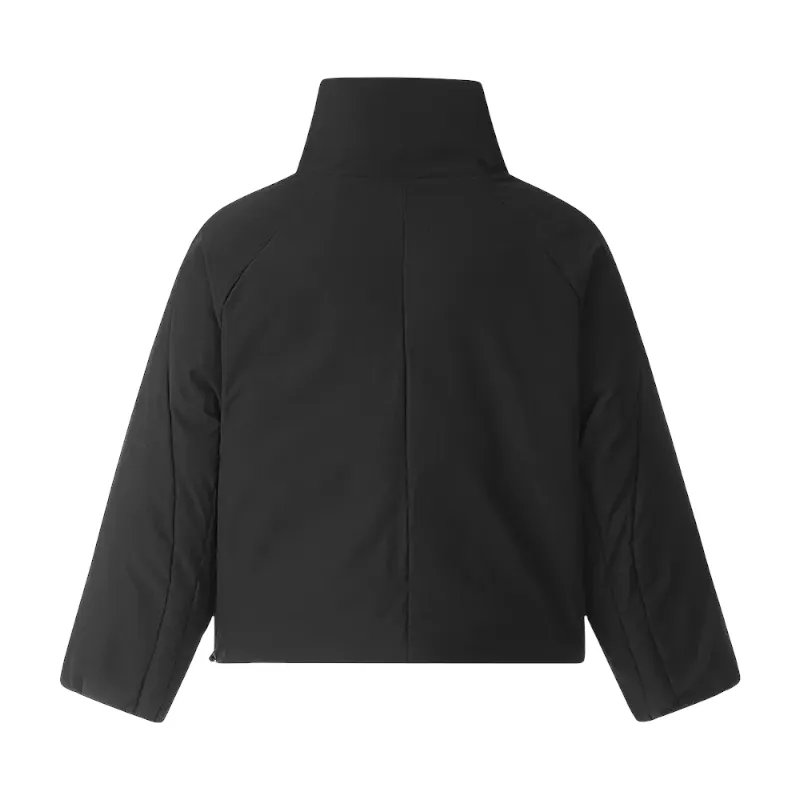 Funnel neck cropped puffer