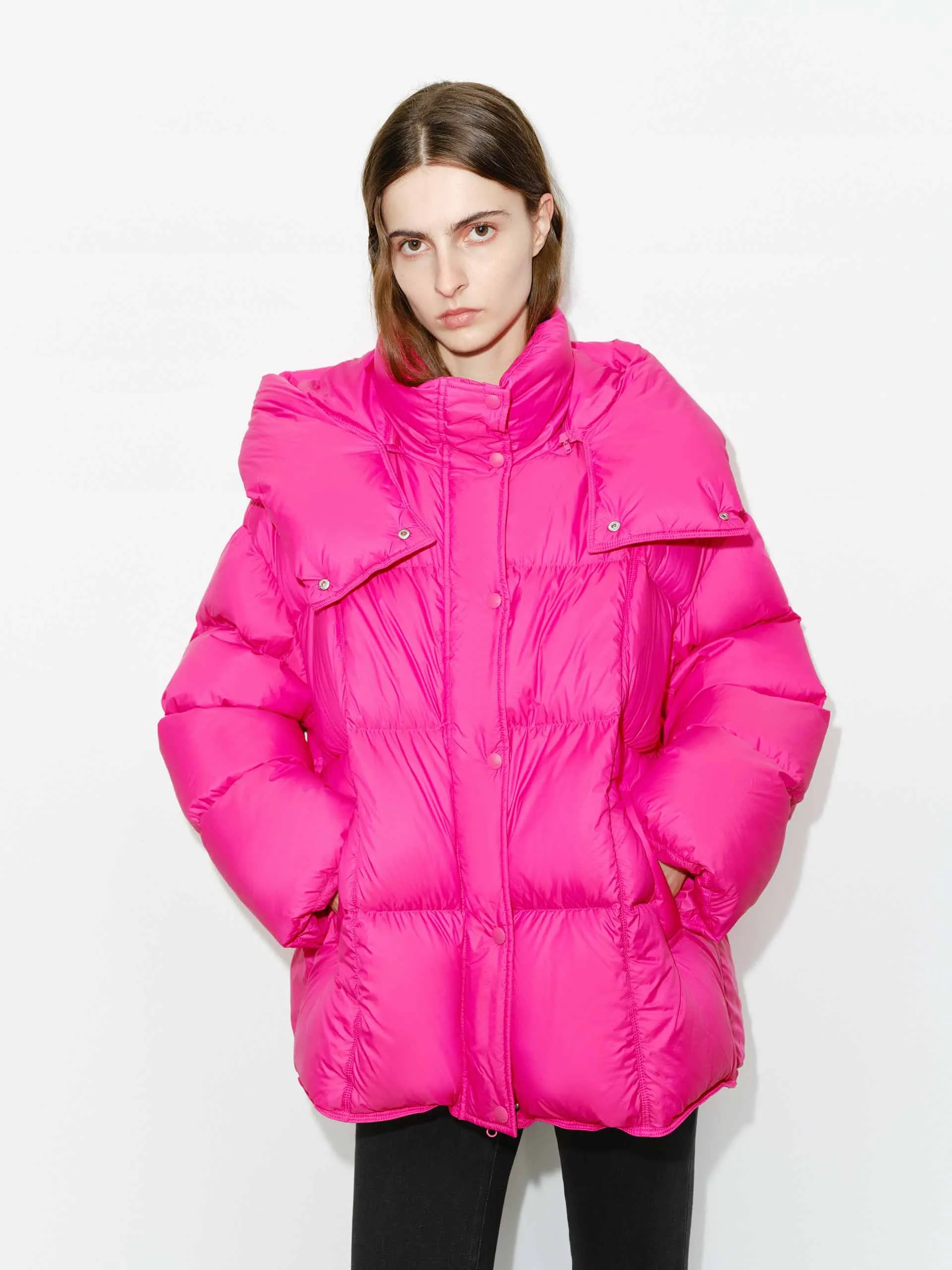 Funnel Neck Puffer Jacket