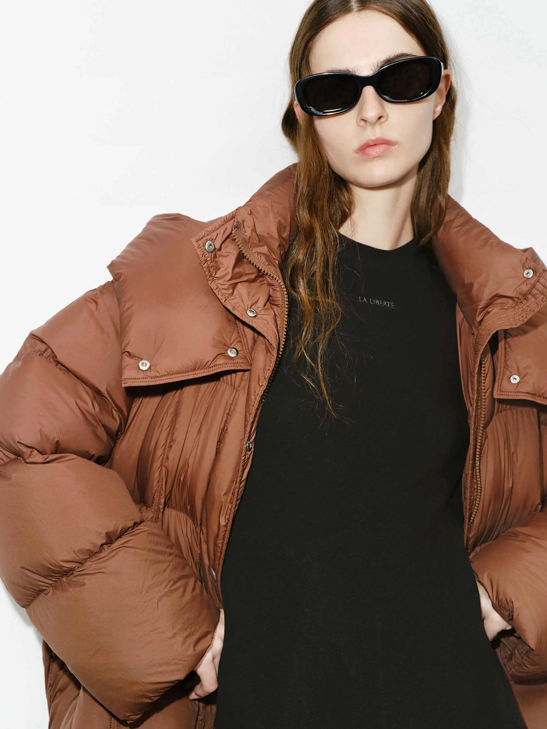 Funnel Neck Puffer Jacket