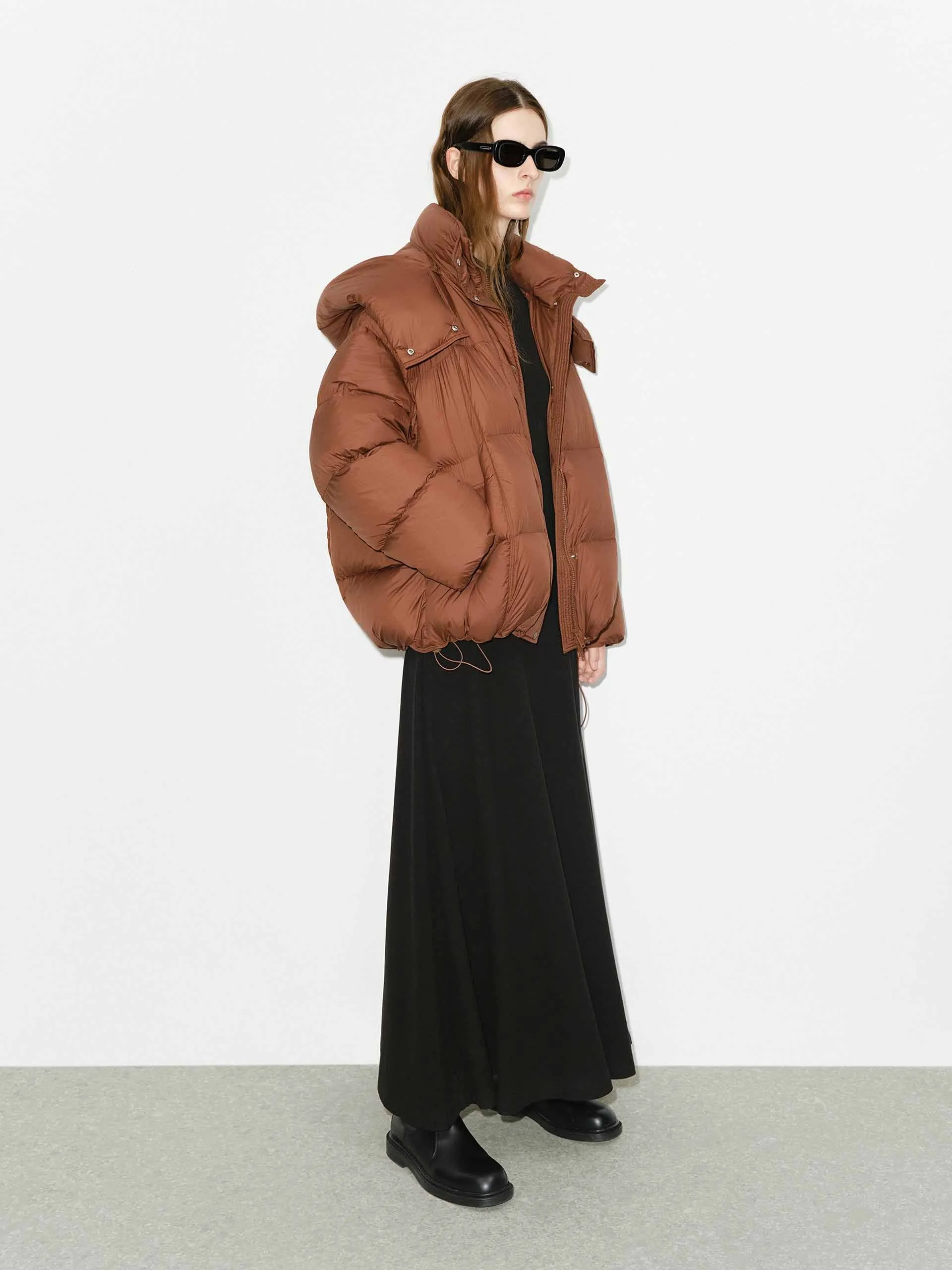 Funnel Neck Puffer Jacket