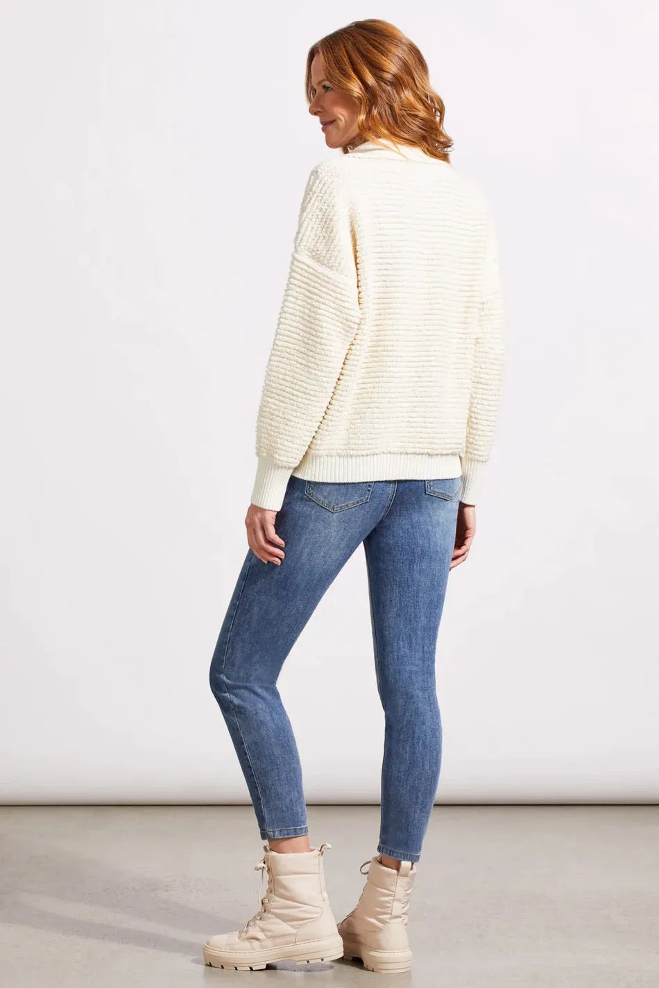 Fuzzy Johnny Collar Sweater