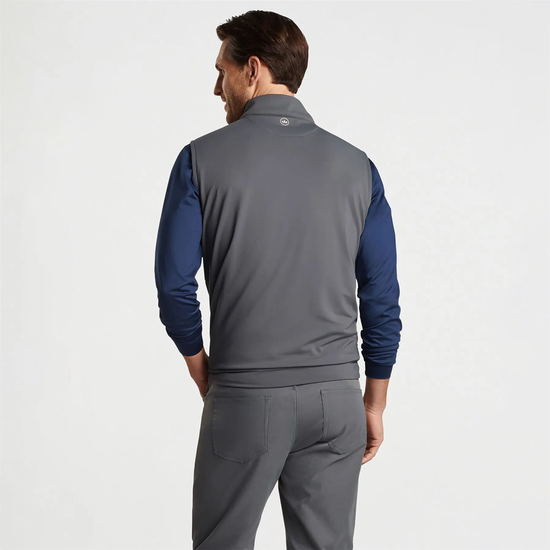 Galway Stretch Loop Ty Quarter Zip Vest Iron - 2024