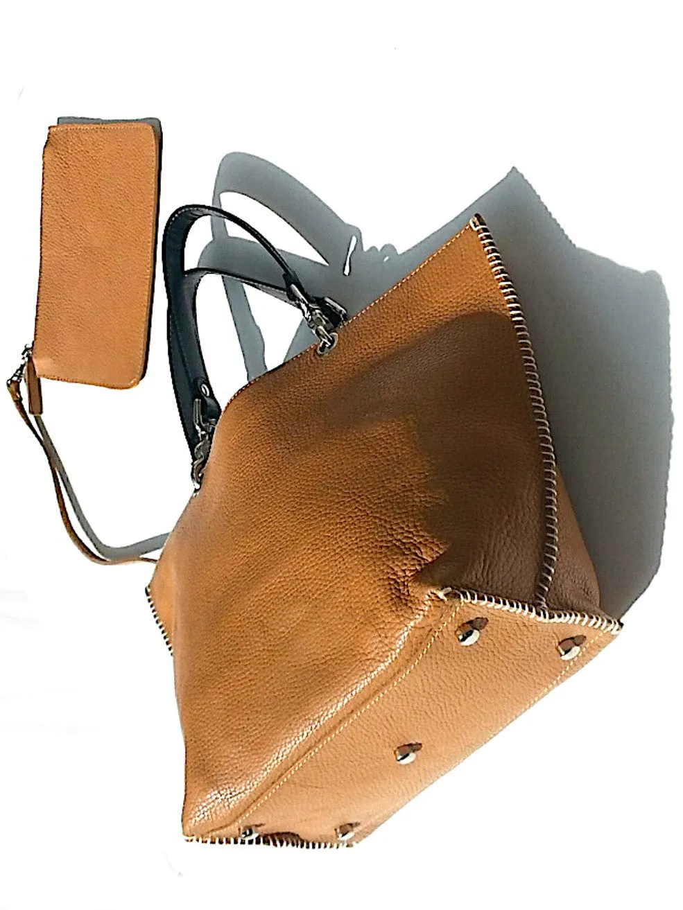 Gamidi Tote Bag Pebble Grain Leather