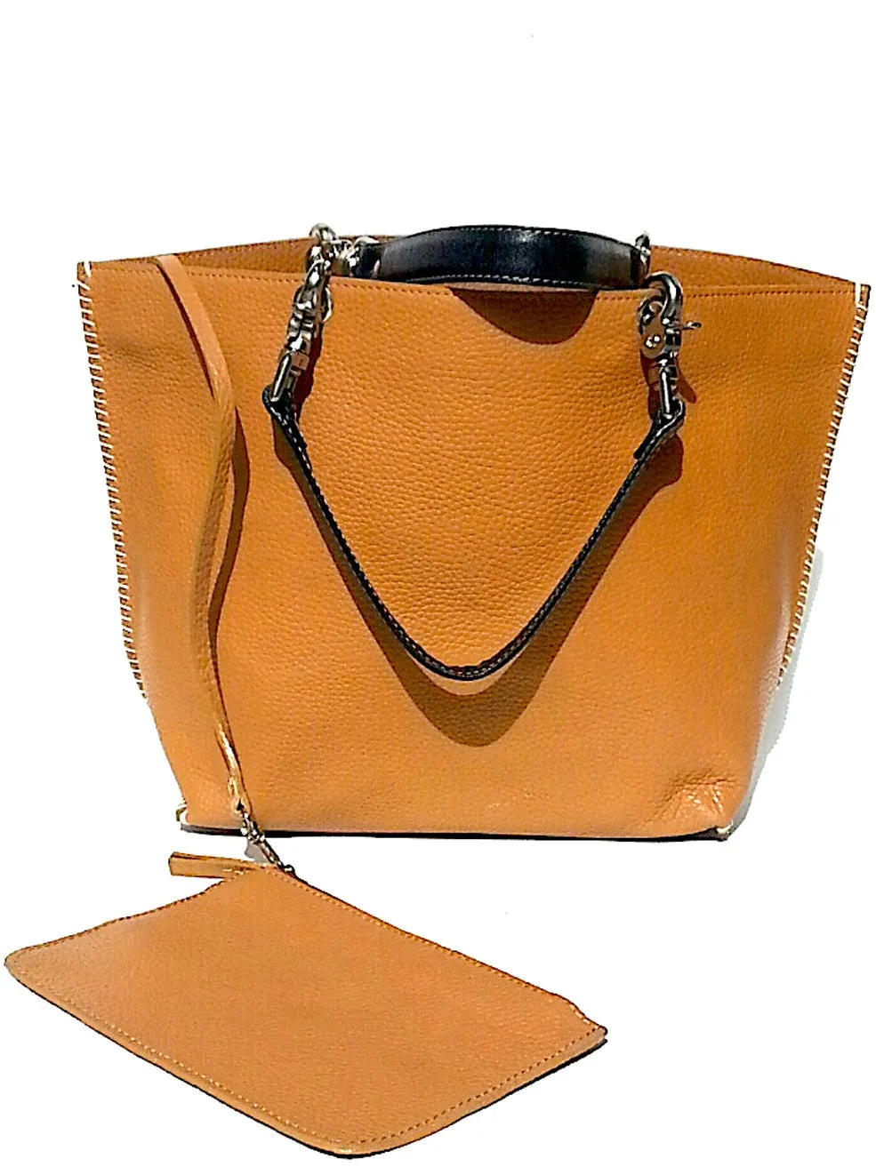 Gamidi Tote Bag Pebble Grain Leather