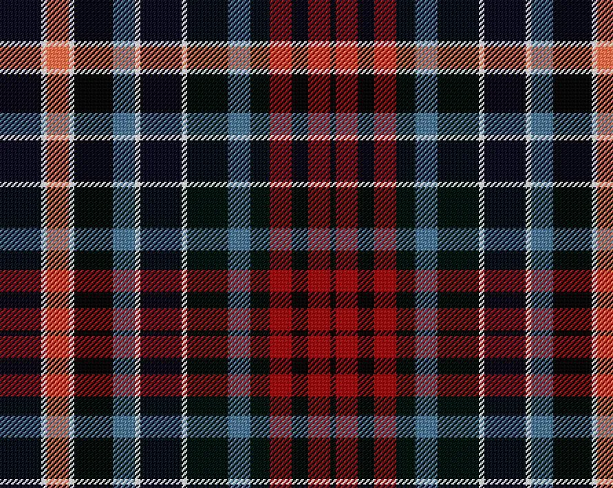 Gordon Red Modern Tartan Scarf