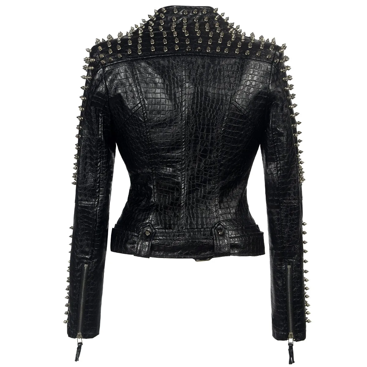 Gothic Rivet Punk Faux leather PU Jacket