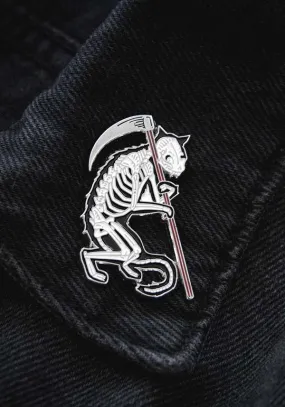 Grim Reaper Skeleton Cat | ENAMEL PIN