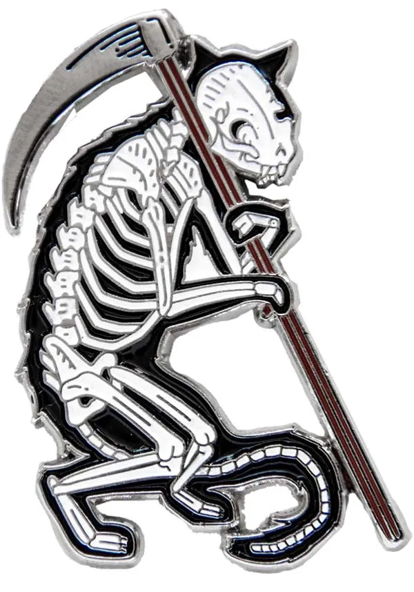 Grim Reaper Skeleton Cat | ENAMEL PIN