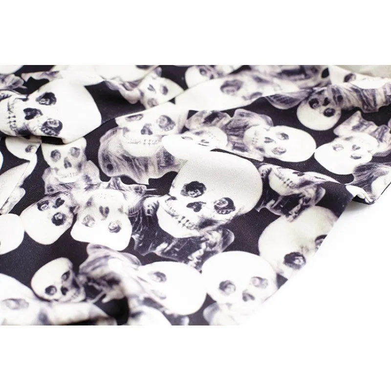 Halloween Skull Leggings - Black