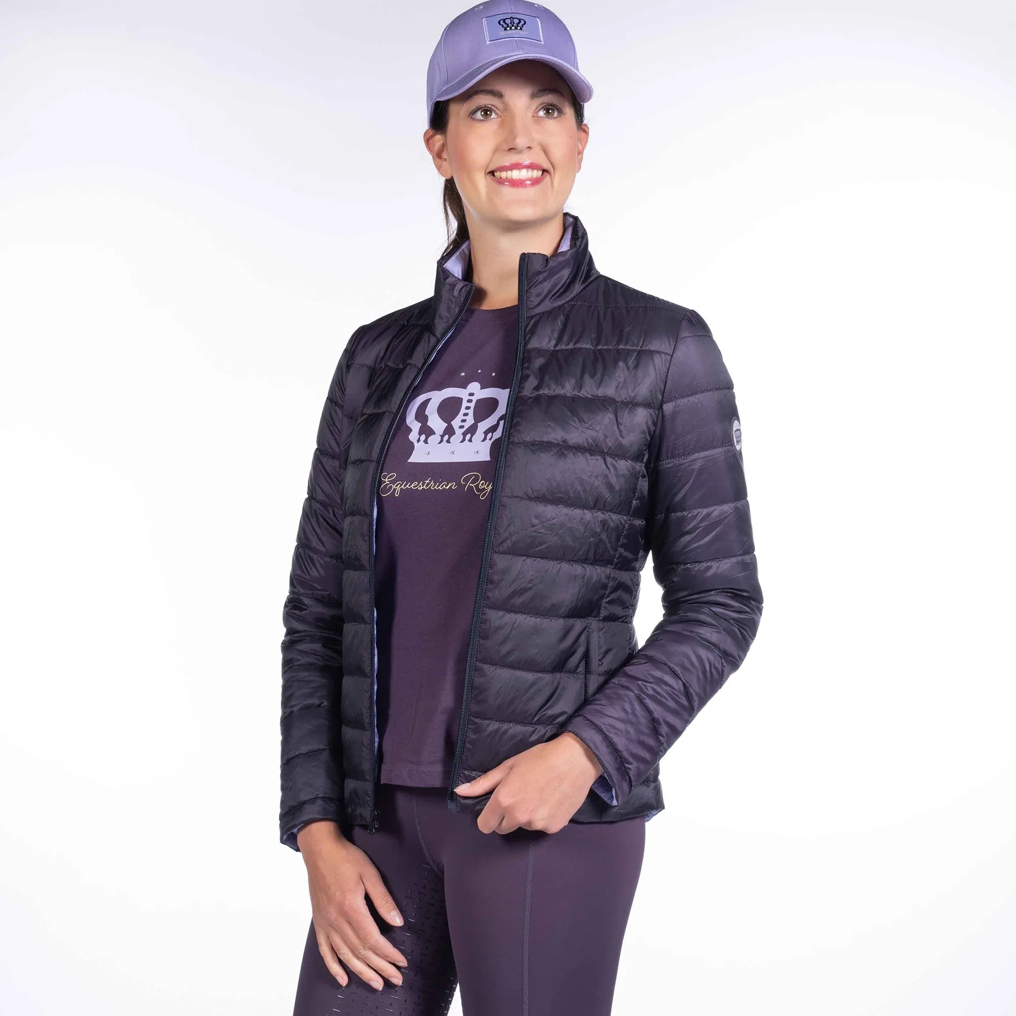 Hkm Ladies Lavender Bay Quilted Jacket