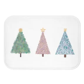 Holiday Christmas Tree Bath Mat