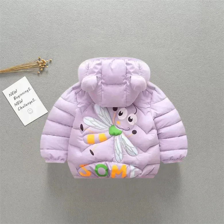 HT Dragon Fly Lavender Puffer Jacket 11868