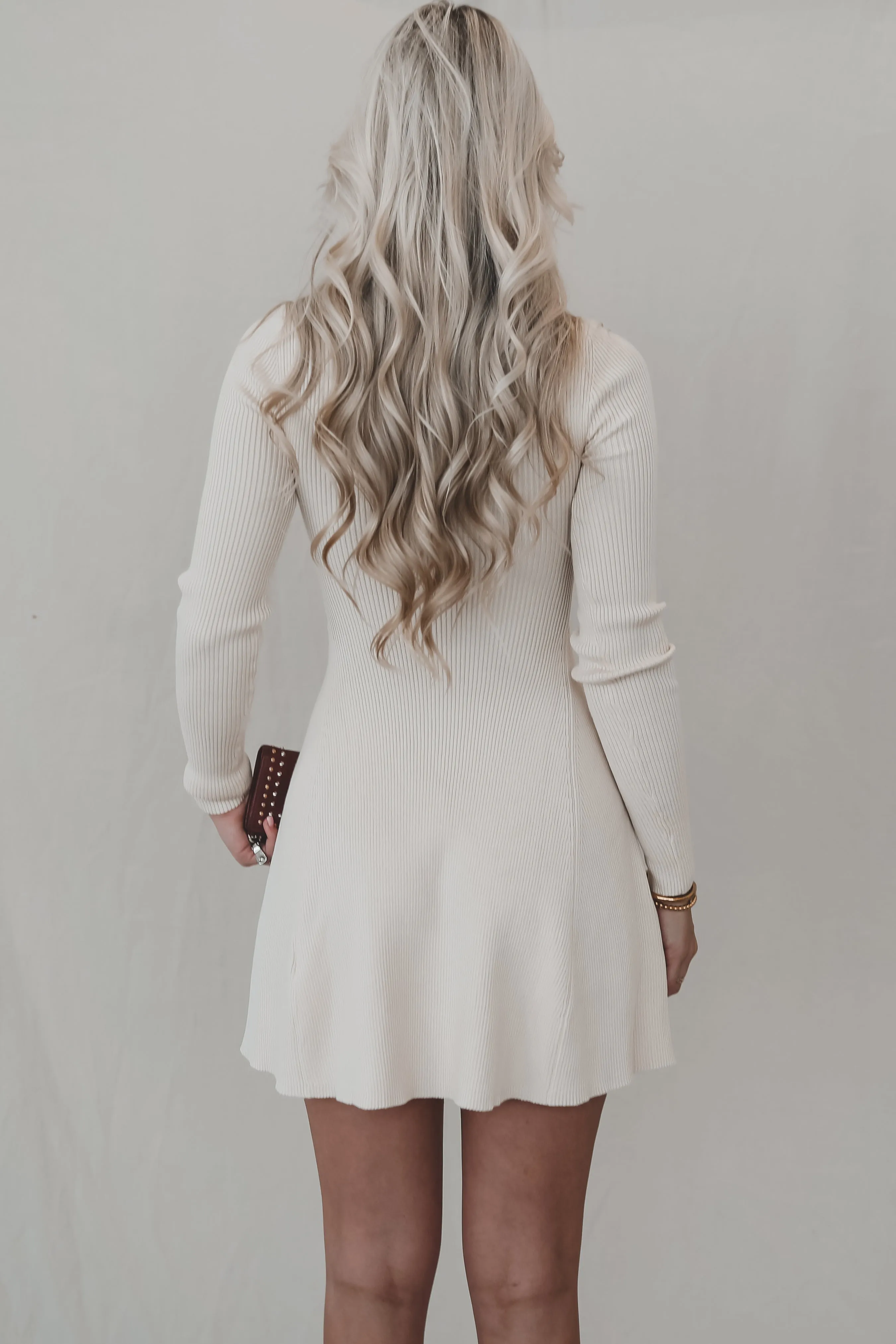 Iced Coffee Extra Cream Sweater Dress