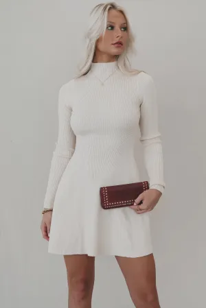 Iced Coffee Extra Cream Sweater Dress