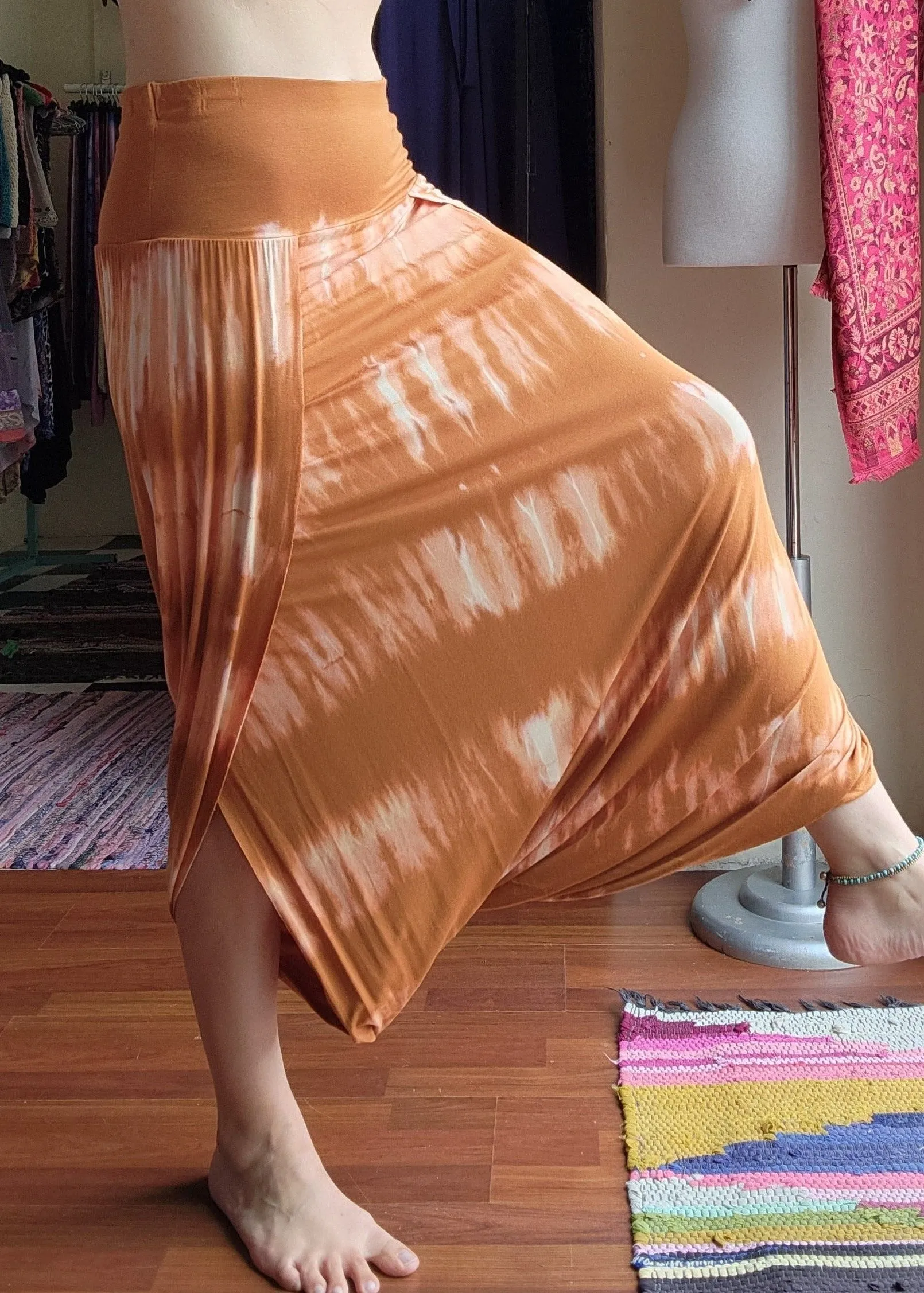 Infinity Skirt - Orange Tie-Dye ON SALE!