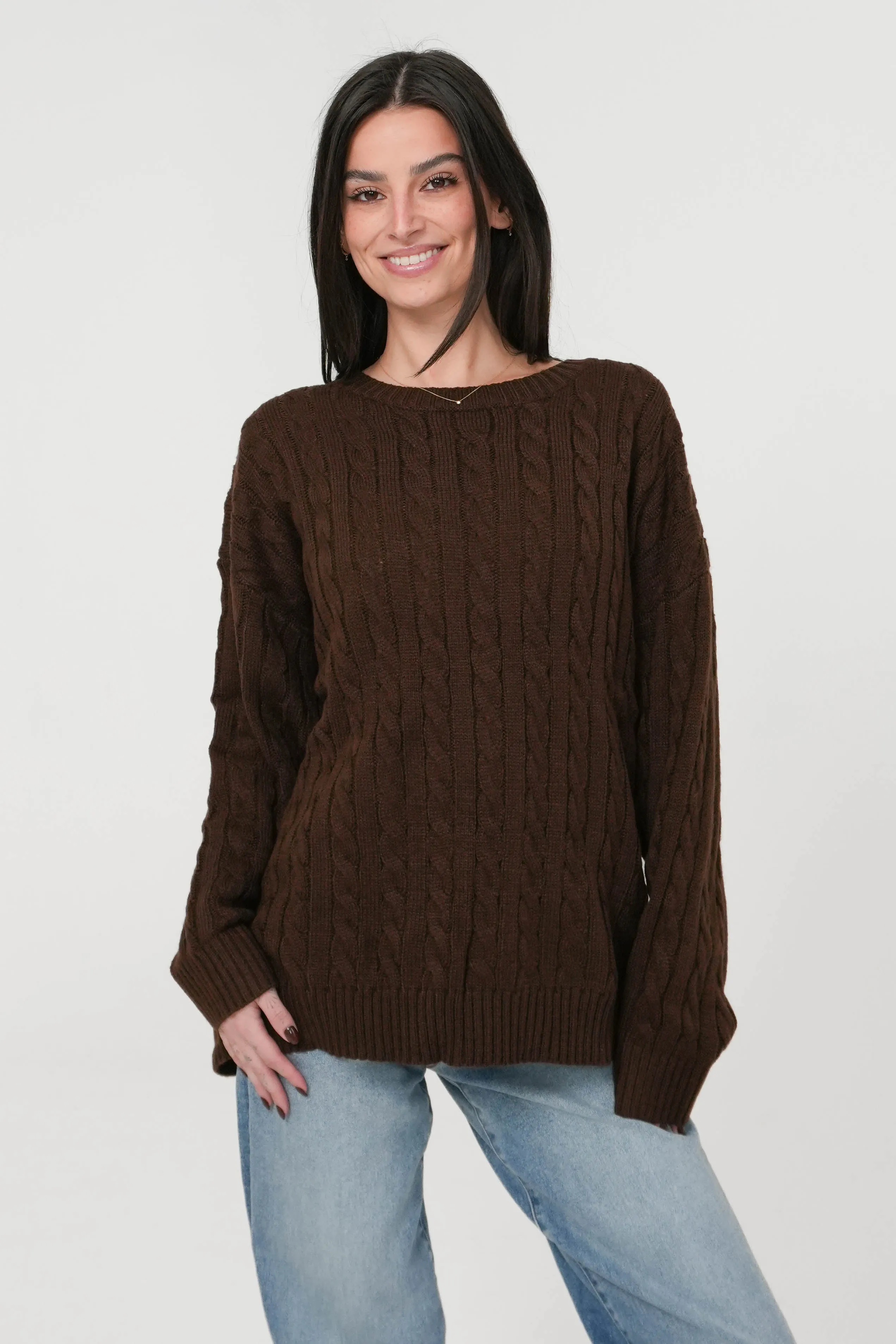 Jaden Sweater in Brown