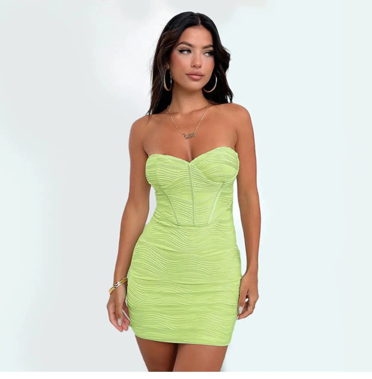 Jenia Strapless Bodycon Mini Dress