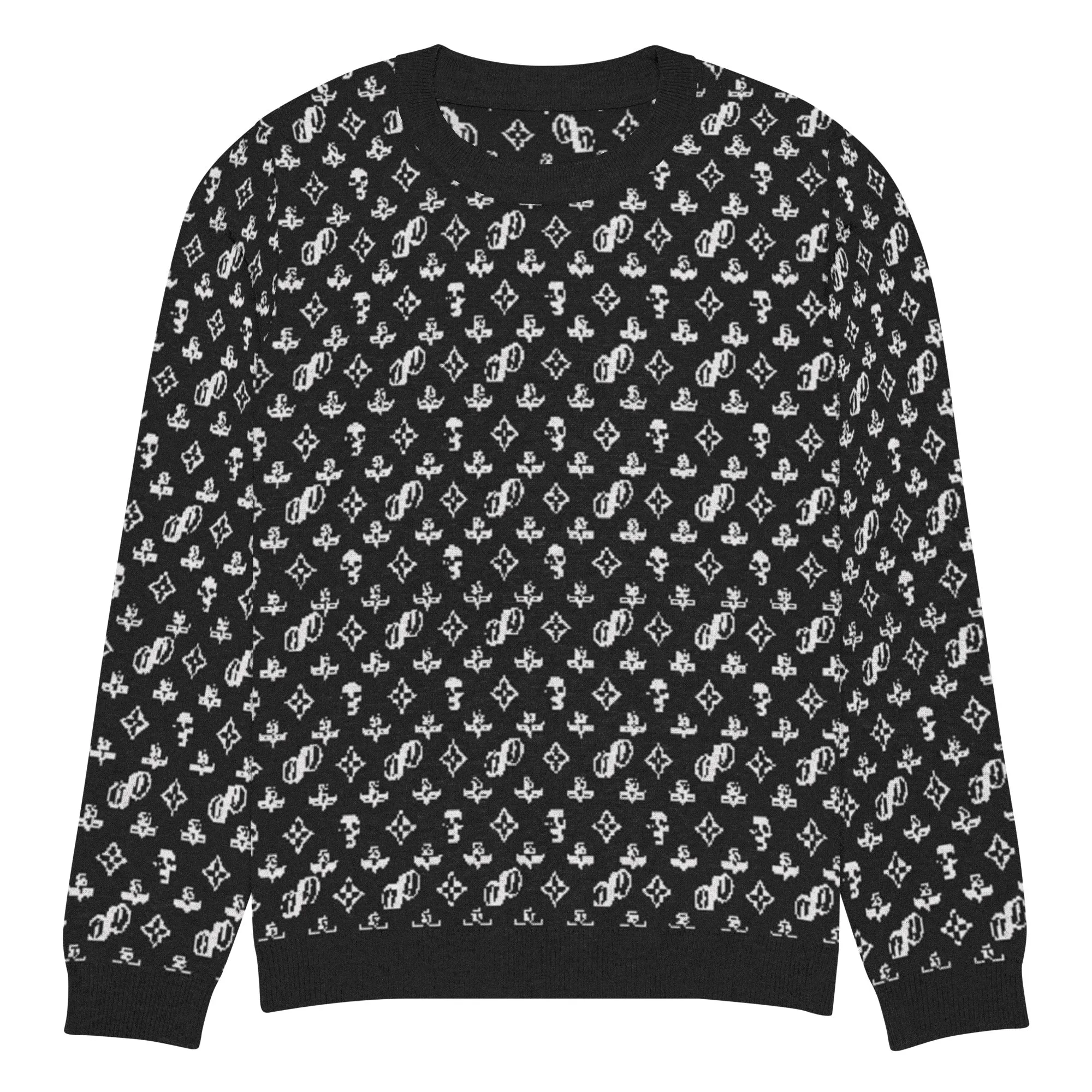 JPMonogramBlack | knitted crew neck sweater