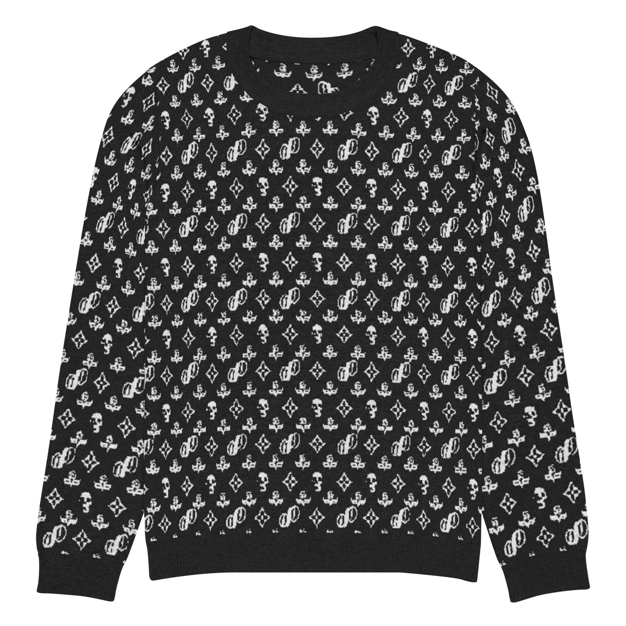 JPMonogramBlack | knitted crew neck sweater