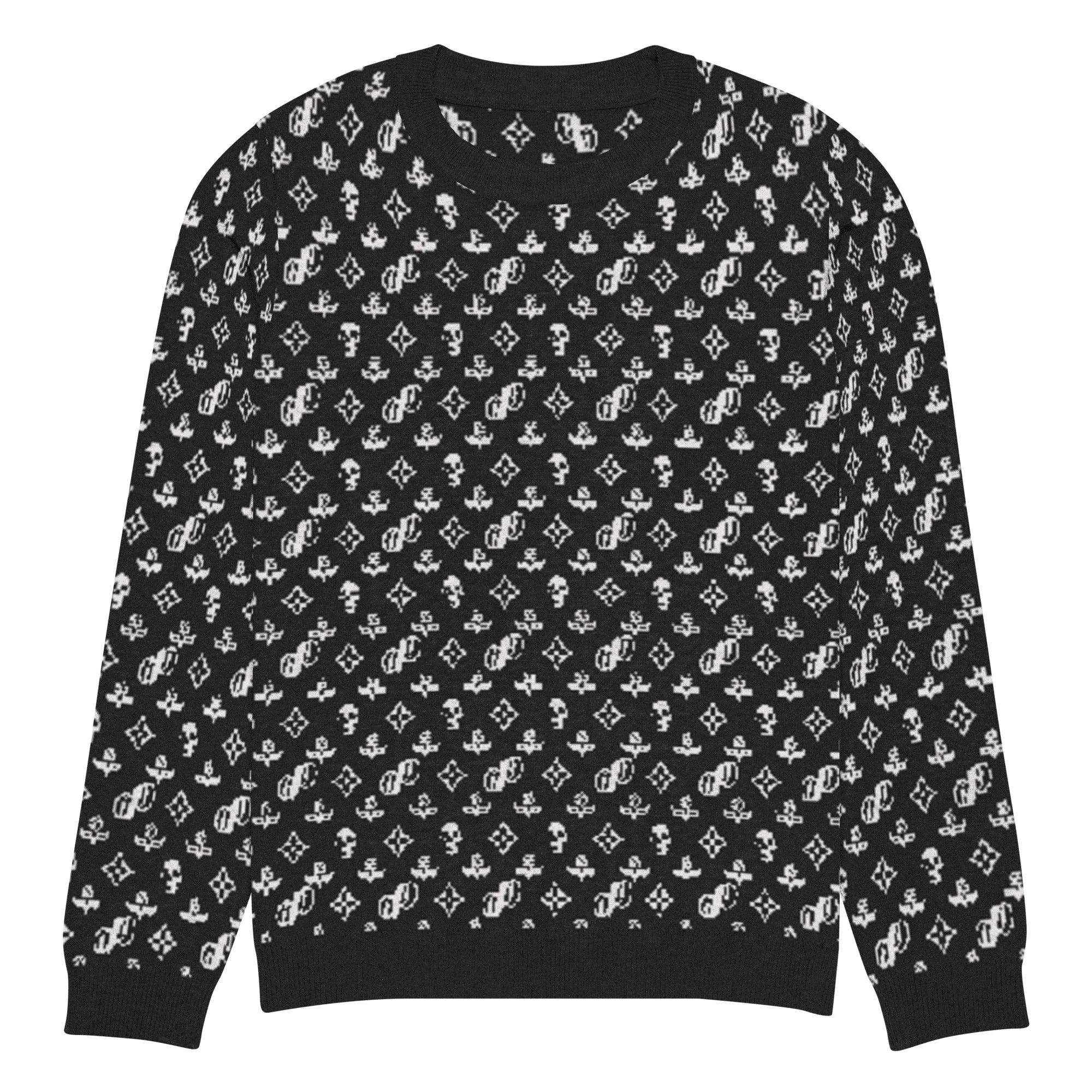 JPMonogramBlack | knitted crew neck sweater