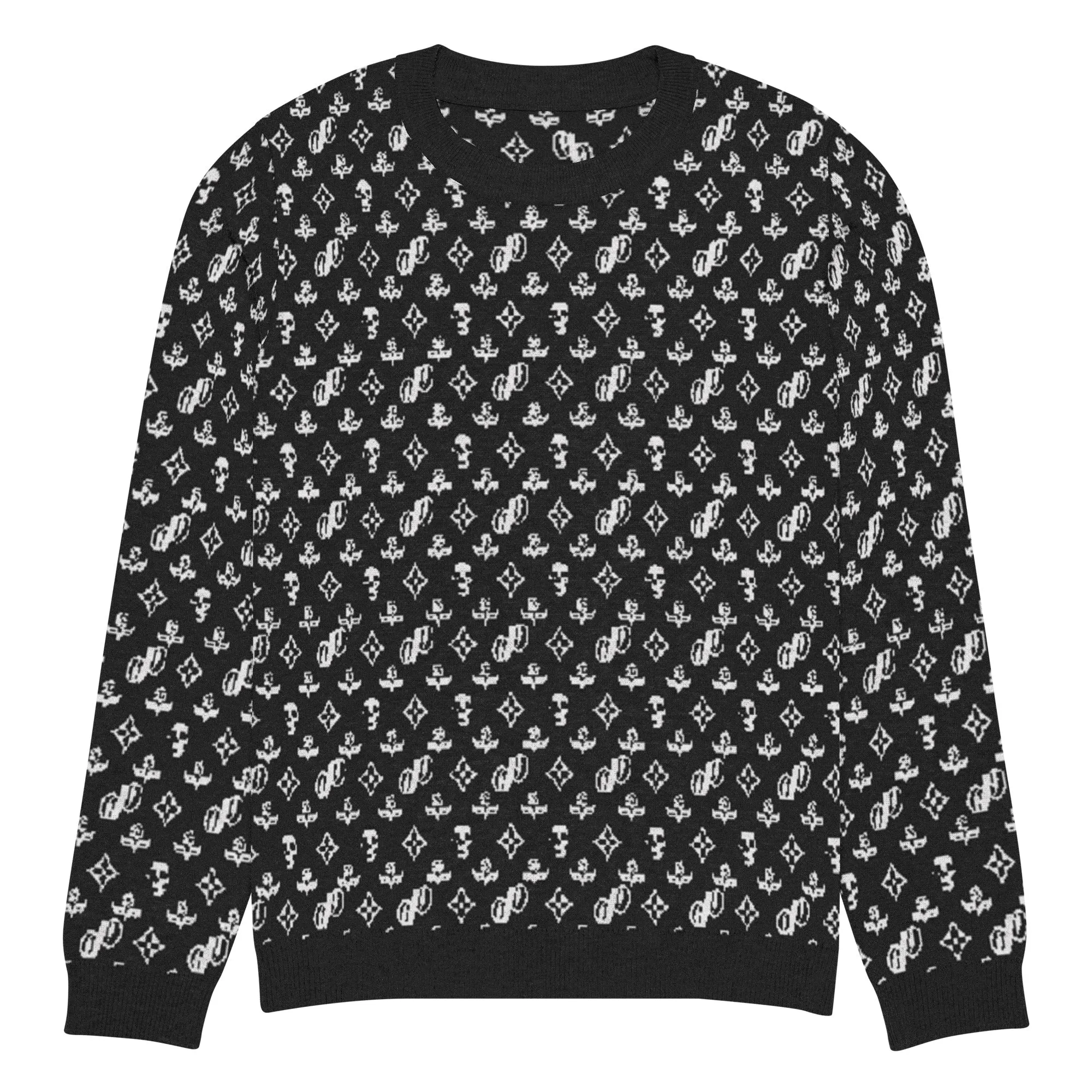 JPMonogramBlack | knitted crew neck sweater