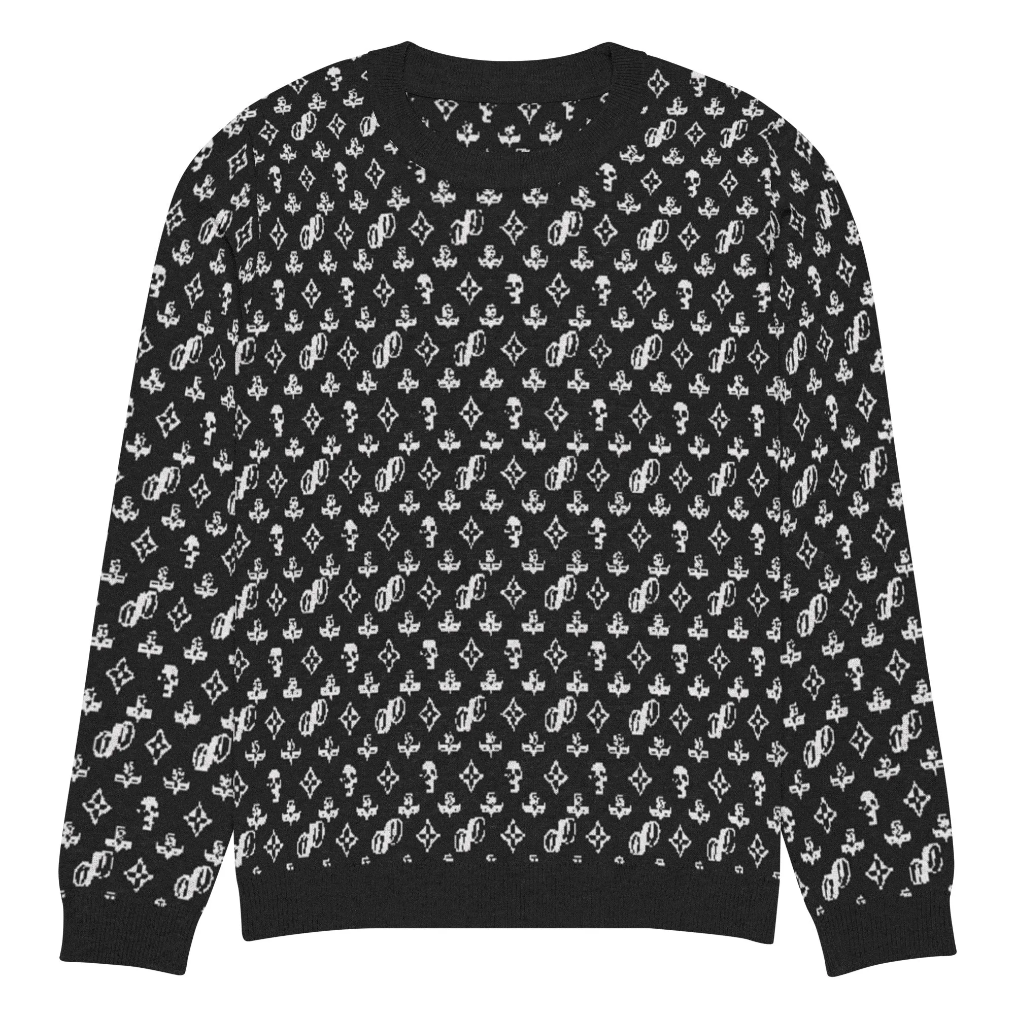 JPMonogramBlack | knitted crew neck sweater