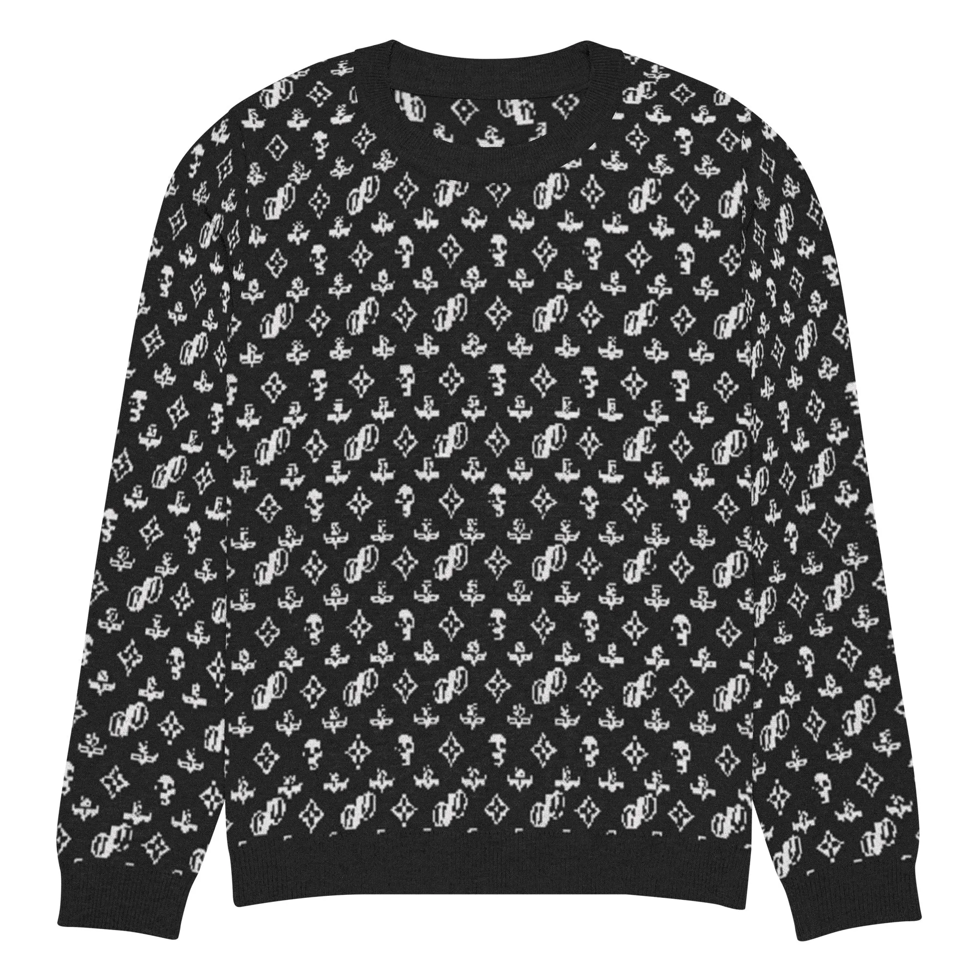 JPMonogramBlack | knitted crew neck sweater