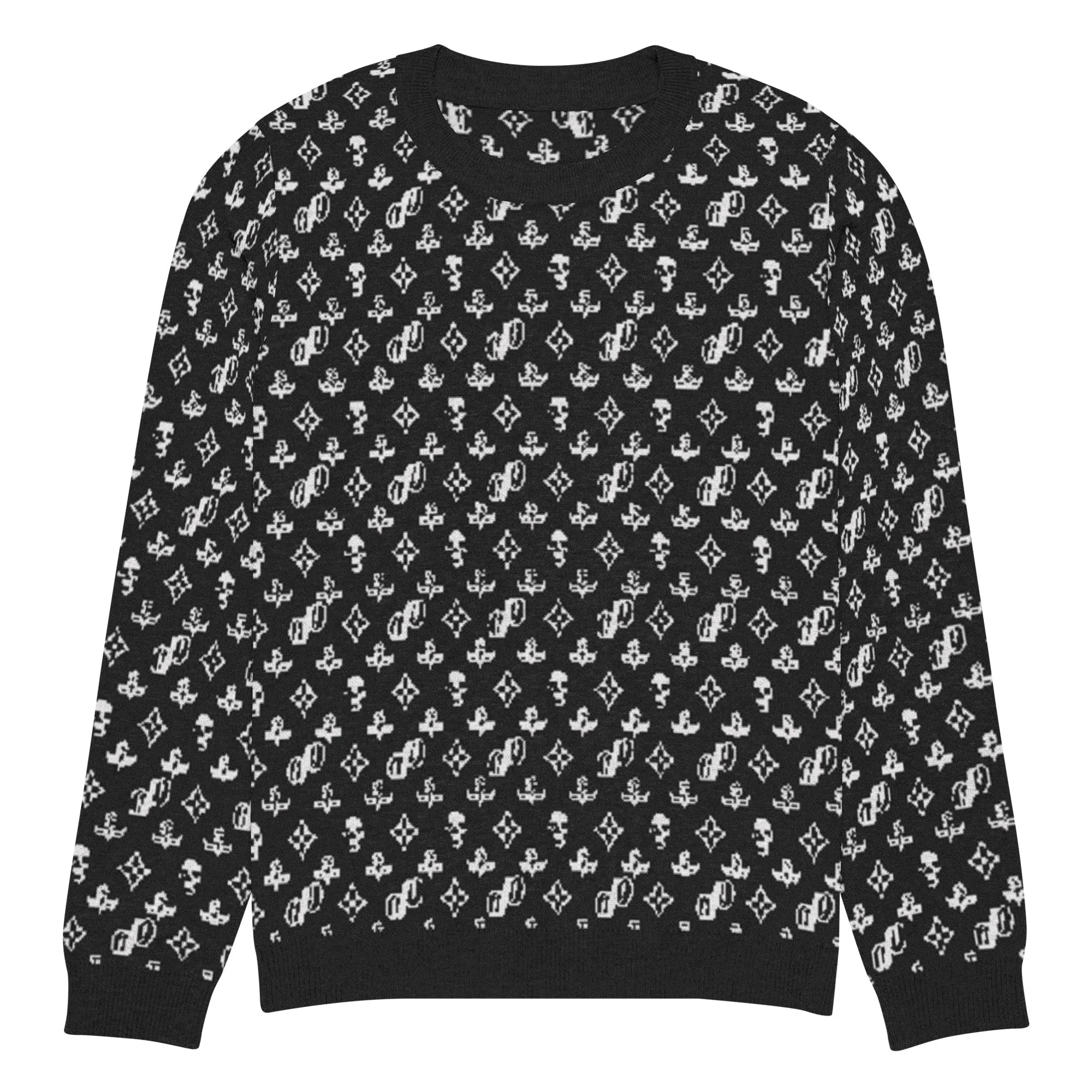 JPMonogramBlack | knitted crew neck sweater