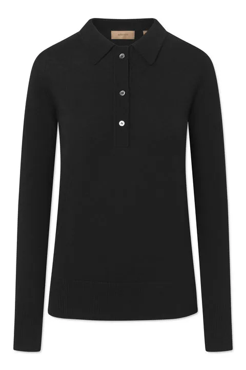 KURA MERINO KNIT - BLACK