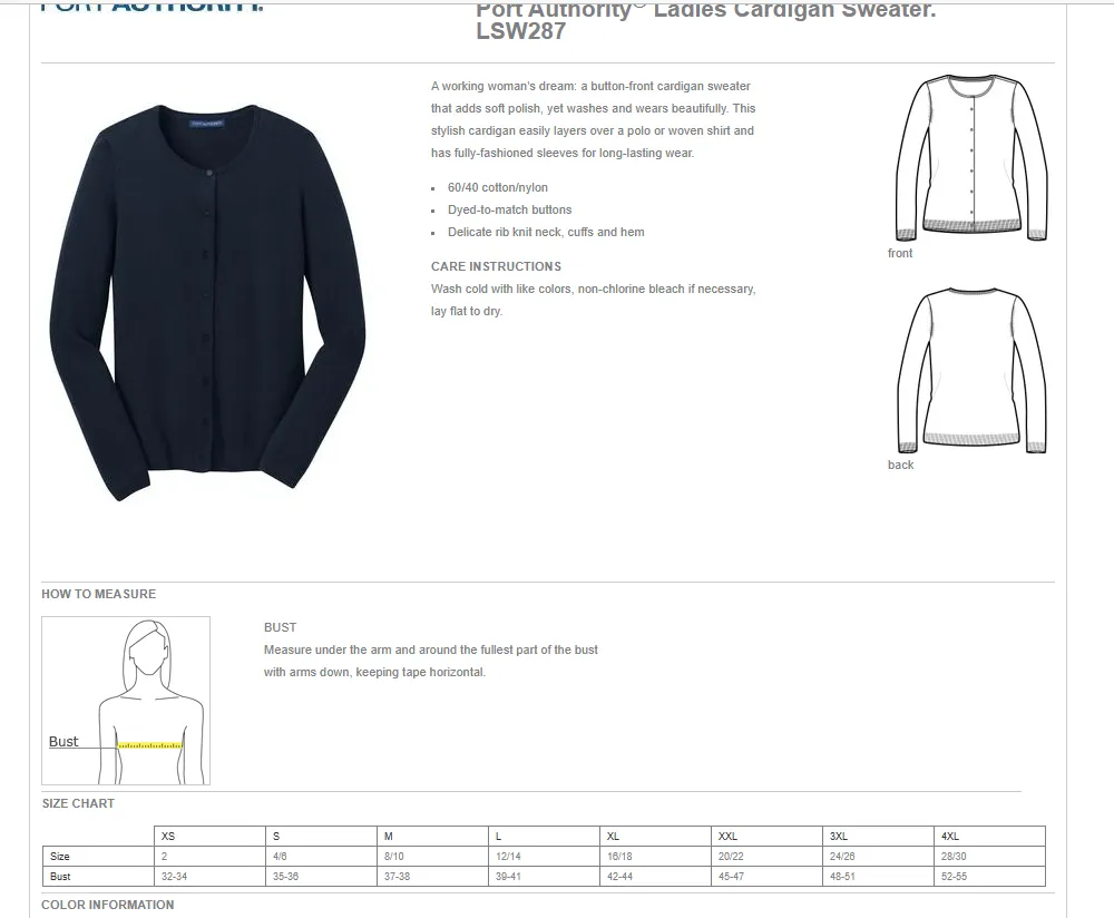 Ladies Cardigan Sweater