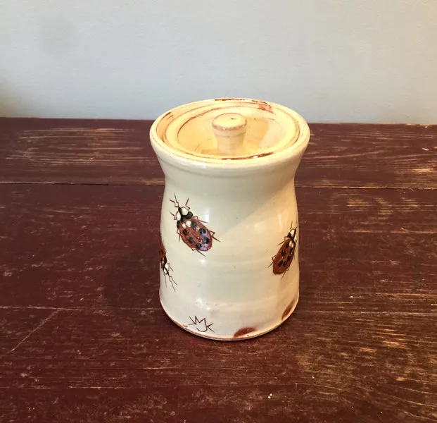 Ladybirds Lidded Pot 2 (small)