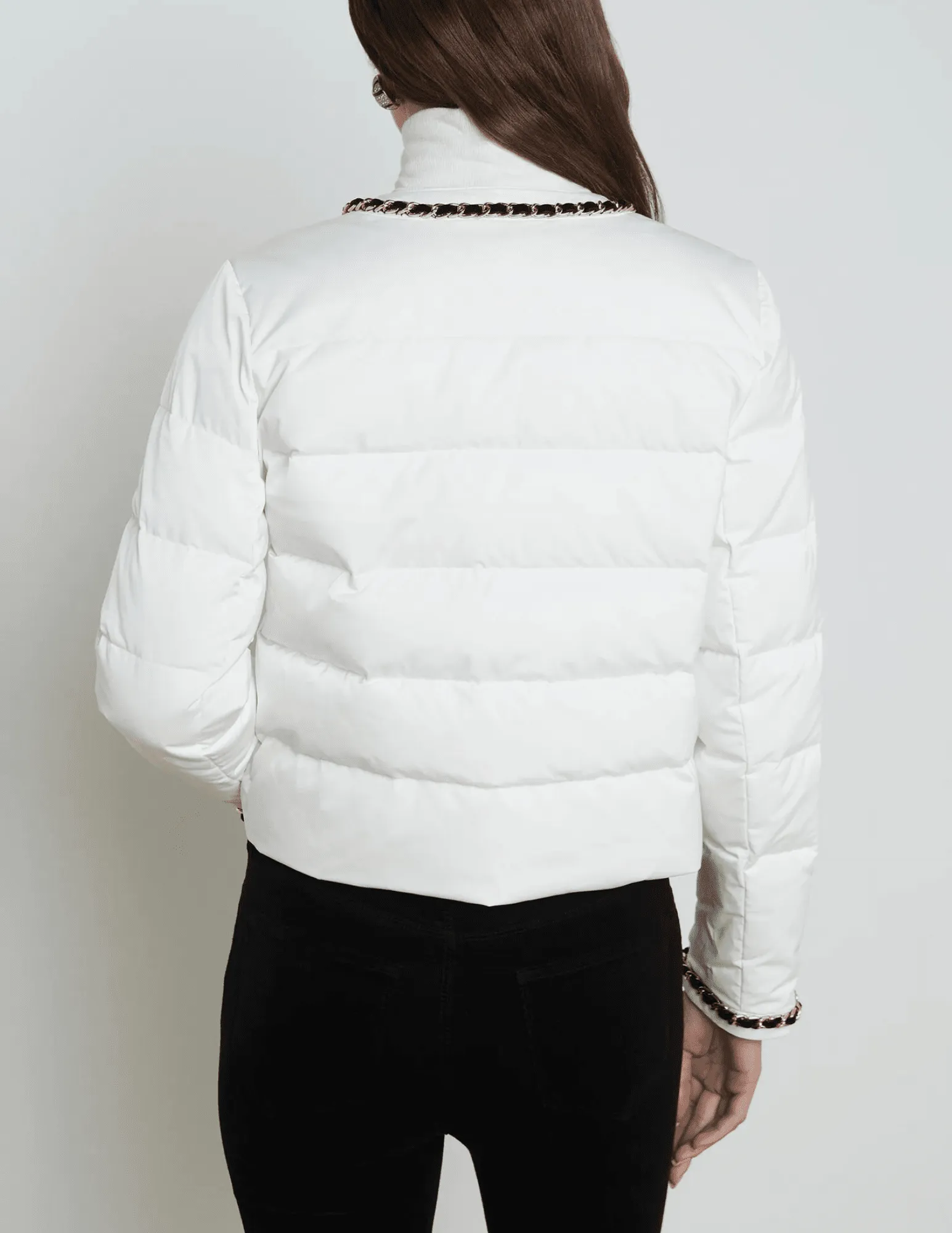 L'Agence Crest Down Chain Trim Jacket