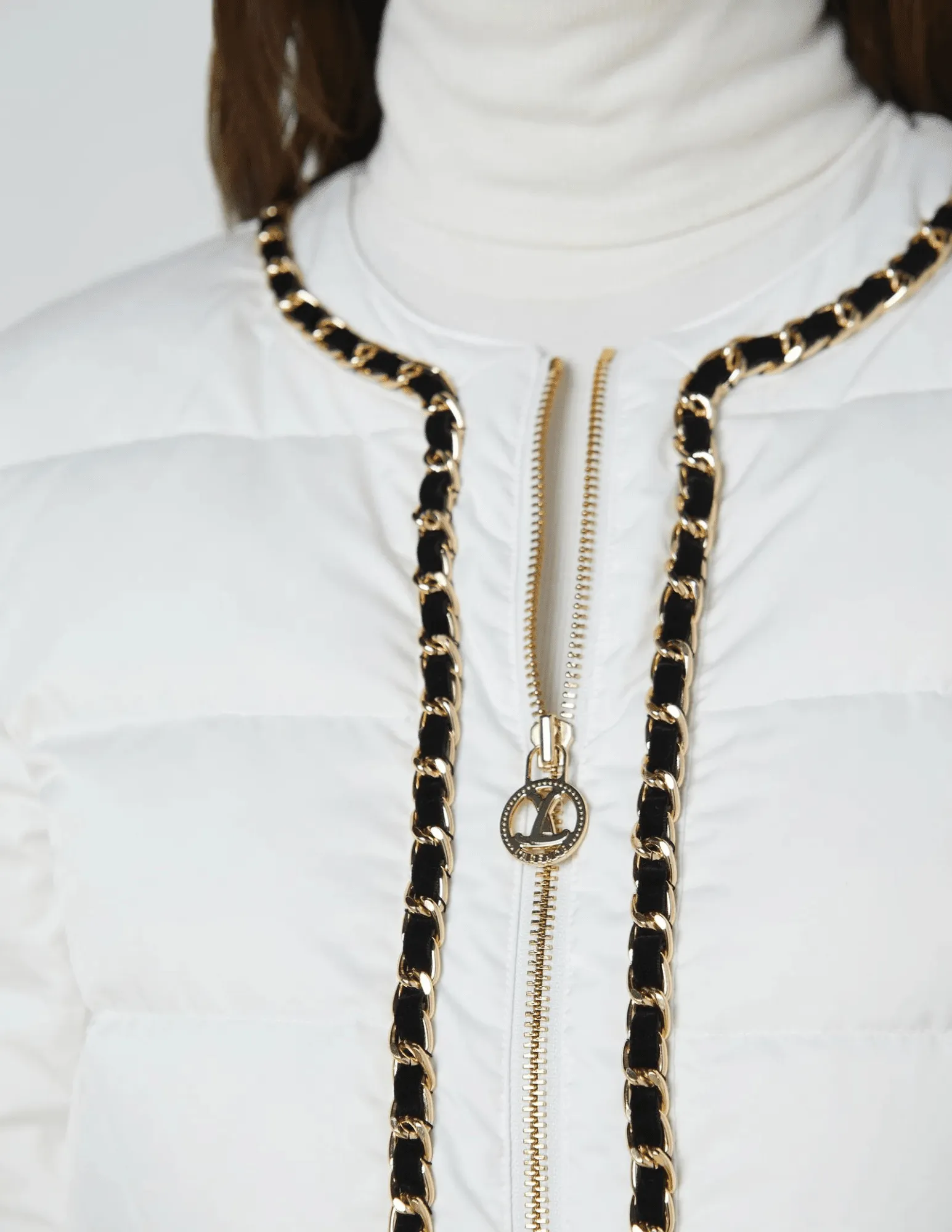 L'Agence Crest Down Chain Trim Jacket