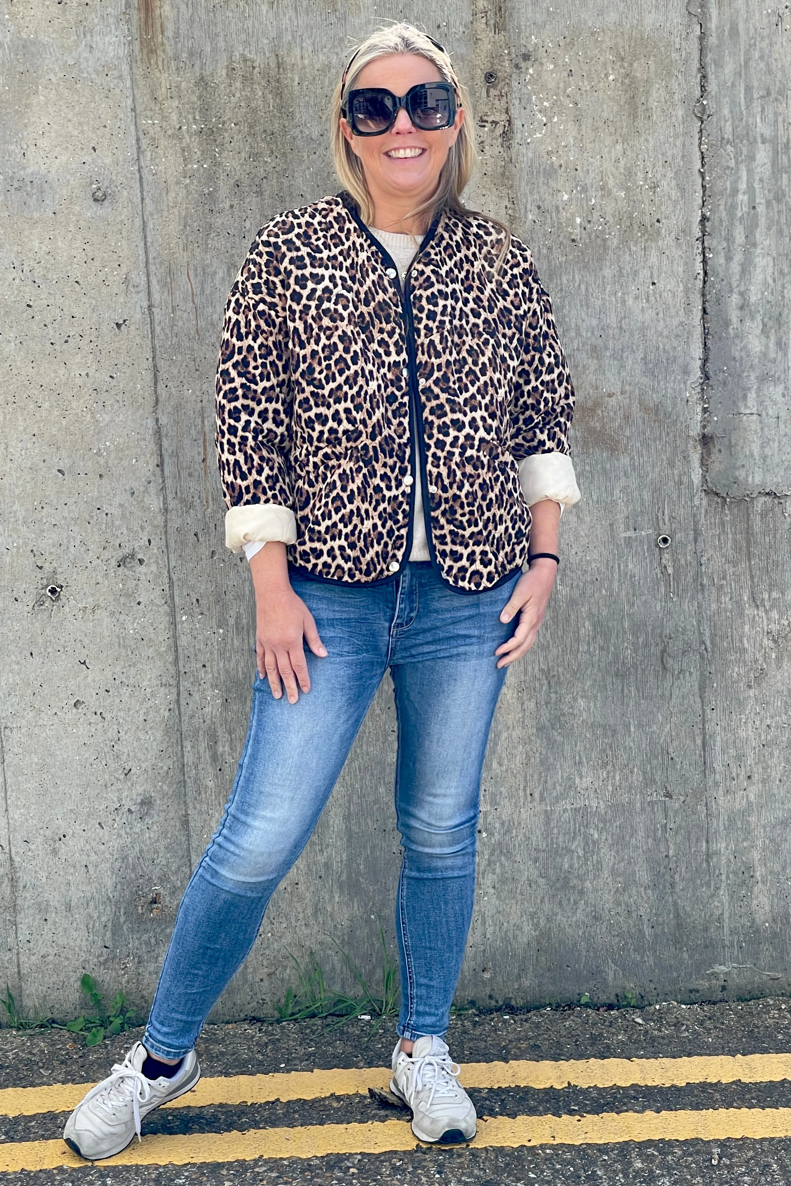 Layla Leopard Quilted Jacket | Original Leopard