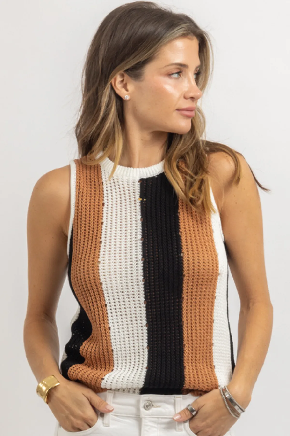 LEE CONTRAST KNIT TANK