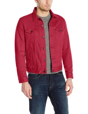 Levi's Men's The Trucker Jacket Red Dahlia Rigid