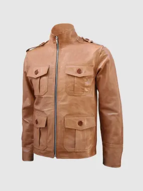 Light Tan Leather Jacket