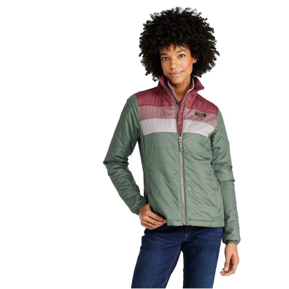 L.L.Bean Women's Mountain Classic Puffer Colorblock Jacket