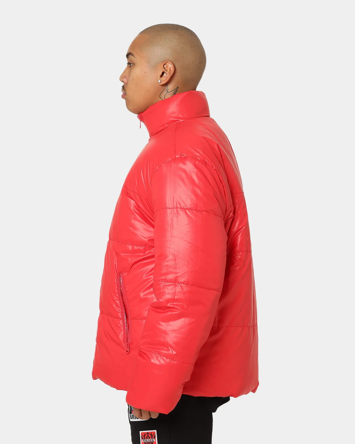 Loiter Certified Reversible Puffer Jacket Red