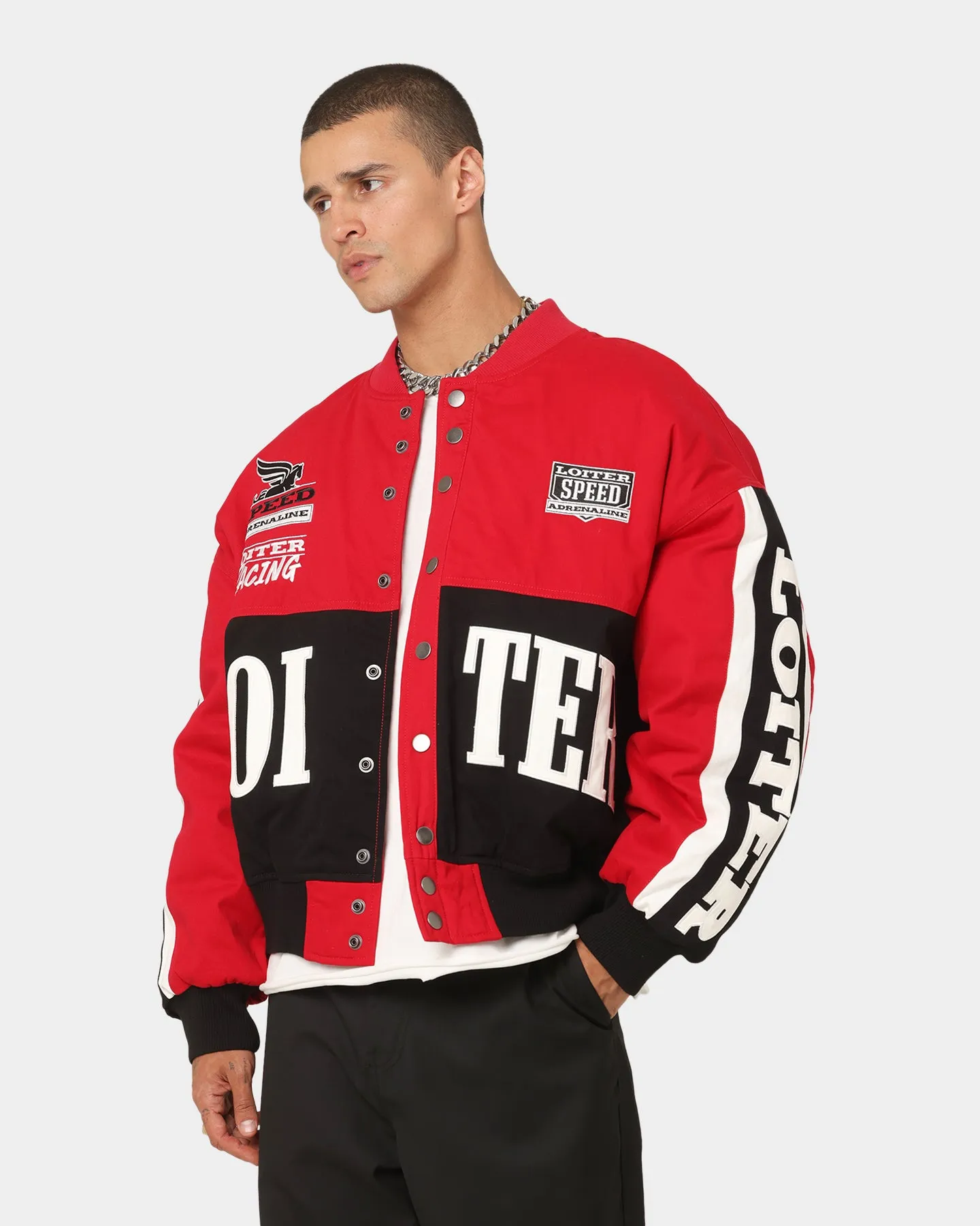 Loiter Motor Sport Jacket Red