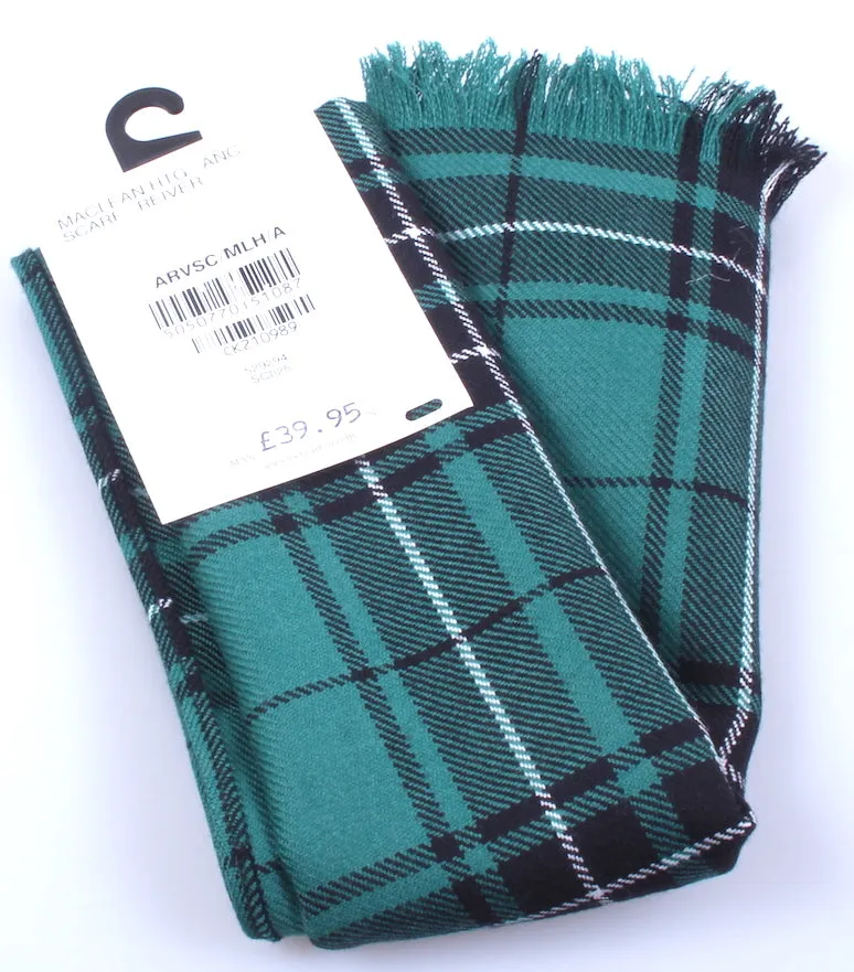 Luxury Lightweight Scarf in MacLean Hunting Ancient Tartan