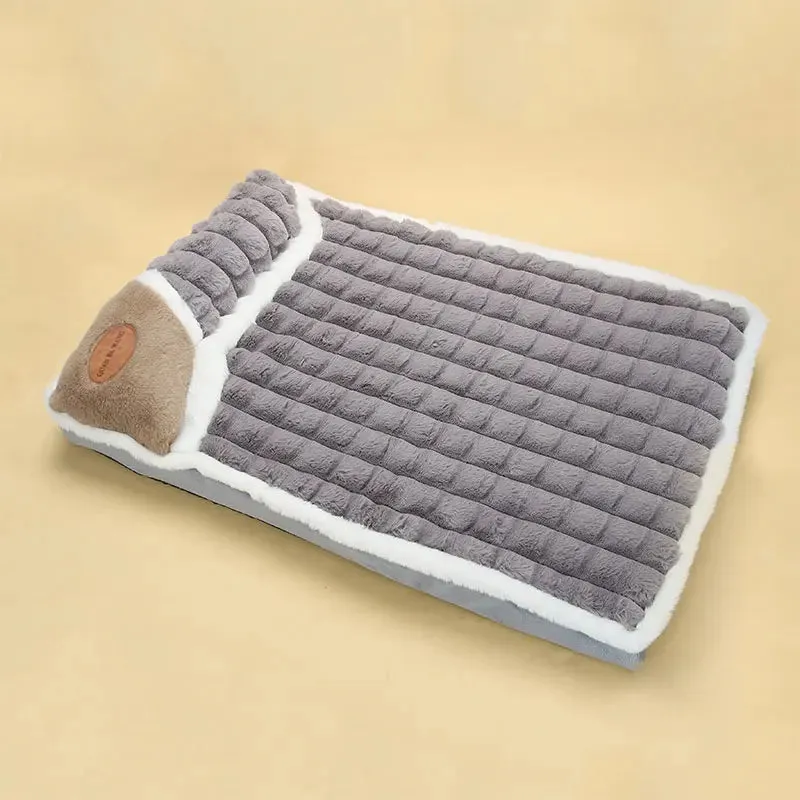 Luxury Plush Pet Sofa Bed - Soft & Warm Hypoallergenic Deep Sleep Cushion for Ultimate Comfort