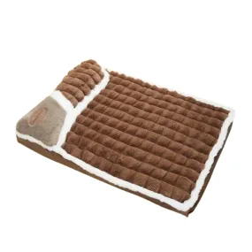 Luxury Plush Pet Sofa Bed - Soft & Warm Hypoallergenic Deep Sleep Cushion for Ultimate Comfort