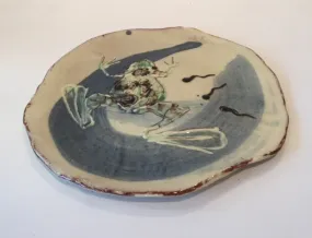 Medium Flat Dish with Frogs