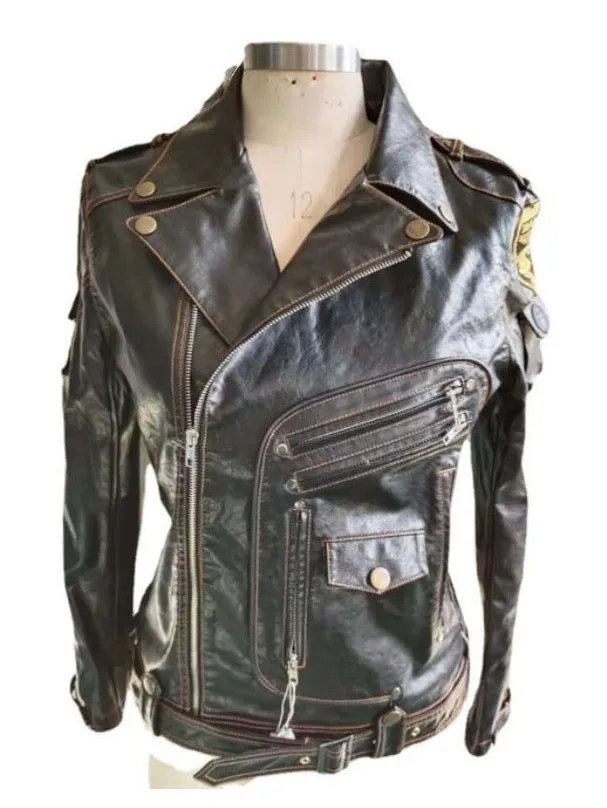 Men PU Leather Motorcycle Coat Jacket Spring Fall Top Slim Streetwear Gothic Moto Biker Punk Jackets