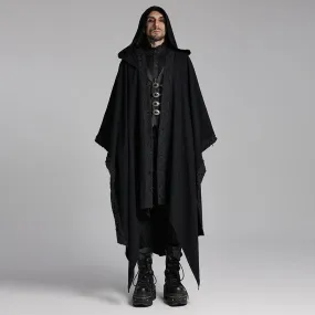 Men's Gothic Ripped Coat with Hood